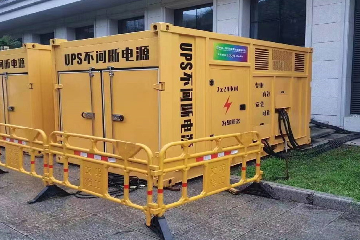 邯郸发电机租赁施工现场