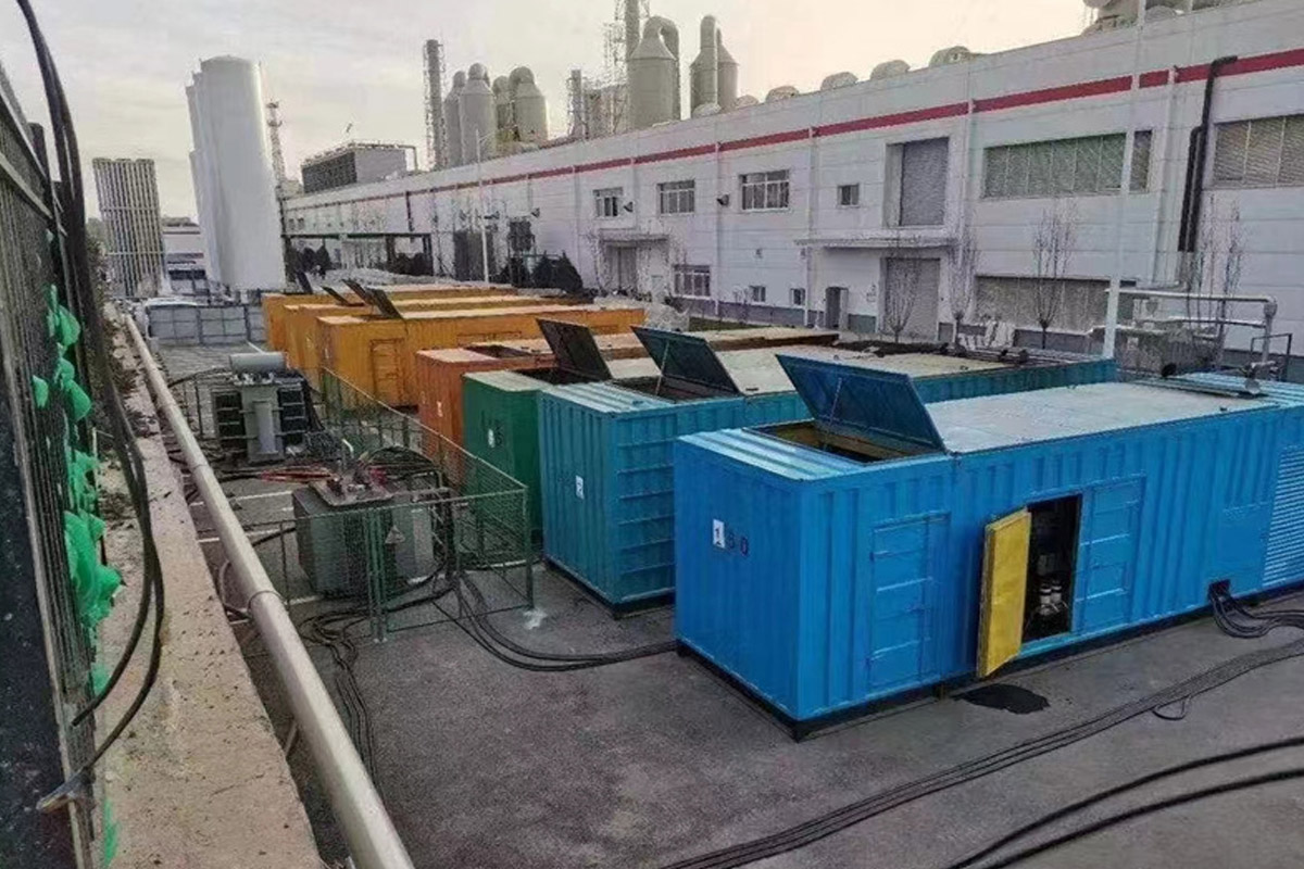 邯郸发电机租赁施工现场